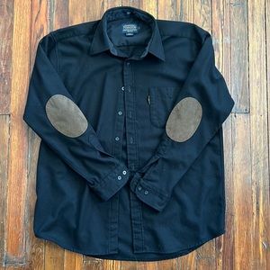 Like new Pendleton Wool long sleeve with leather reinforced elbows